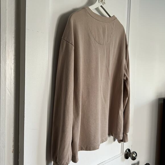 Patagonia Women's Regenerative Organic Cotton Essential Pullover Tan Sweatshirt - Picture 6 of 6